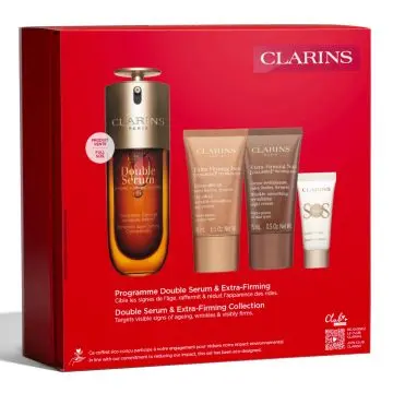 Coffret Double Serum Sérum Visage, Crème Jour, Crème Nuit & Primer  - Clarins - Soin - Visuel 3