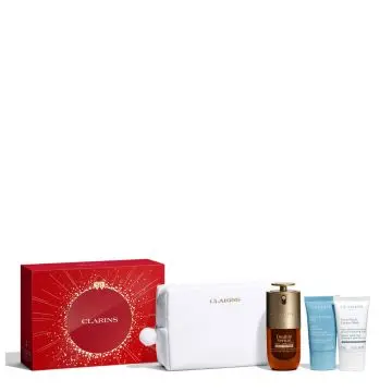 Coffret Double Serum Light Sérum Visage, Crème Jour, Masque Visage & Trousse  - Clarins - Soin - Visuel 3