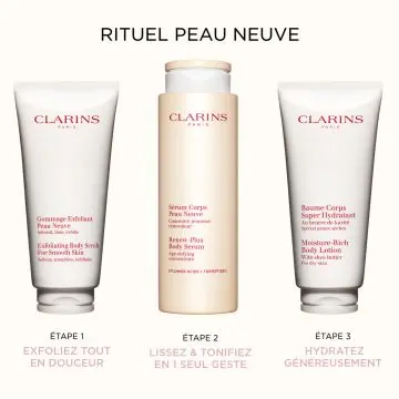 Peau Neuve Sérum Corps 200ml - Clarins - Soin - Visuel 4 Peau Neuve Sérum Corps 200ml - Clarins - Soin - Visuel 4