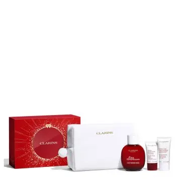 Coffret Eau Dynamisante Eau de Soins, Baume Corps, Soin Visage & Trousse  - Clarins - Soin - Visuel 3