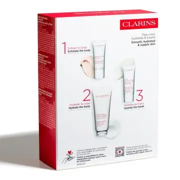 Coffret Essentiels Hydratation & Exfoliation Corps Baume Corps, Crème Mains & Gommage Corps  - Clarins - Soin - Visuel 4