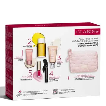 Coffret Essentiels Maternité Crème et Huile Corps, Crème Visage, Mascara, Huile à Lèvres & Trousse  - Clarins - Soin - Visuel 4