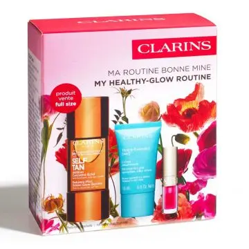 Coffret Routine Bonne Mine Autobronzant, Crème Hydratante Visage & Huile à Lèvres  - Clarins - Soin - Visuel 3