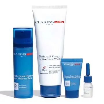 Coffret ClarinsMen Baume Visage, Nettoyant Visage, Soin Rasage & Trousse  - Clarins - Soin - Visuel 2