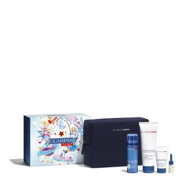 Coffret Experts Hydratants ClarinsMen Baume Visage, Nettoyant Visage, Shampoing-Douche & Huile Rasage + Barbe  - Clarins - Soin - Visuel 1