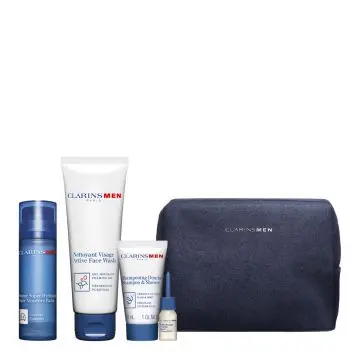 Coffret Experts Hydratants ClarinsMen Baume Visage, Nettoyant Visage, Shampoing-Douche & Huile Rasage + Barbe  - Clarins - Soin - Visuel 3