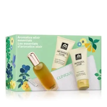 Coffret Essentiels Aromatics Elixir Eau de Parfum 45ml, Gel Douche, Lait Corps & Trousse  - Clinique - Parfum - Visuel 3