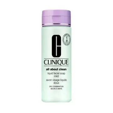 ALL ABOUT CLEAN Savon Visage Liquide Doux - Peaux Sèches à Mixtes Flacon 200ml - Clinique - Soin - Visuel 1