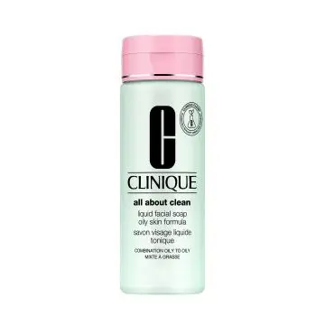 ALL ABOUT CLEAN Savon Visage Liquide Tonique - Peaux Mixtes à Grasses Flacon 200ml - Clinique - Soin - Visuel 1