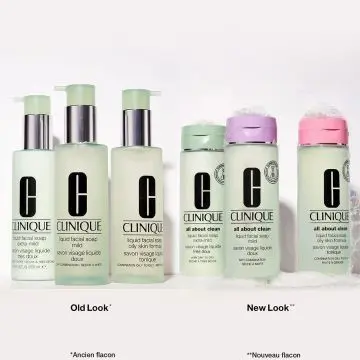 ALL ABOUT CLEAN Savon Visage Liquide Tonique - Peaux Mixtes à Grasses Flacon 200ml - Clinique - Soin - Visuel 4