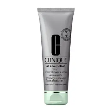ALL ABOUT CLEAN Gommage + Masque Au Charbon 2-en-1 100 ml - Clinique - Soin - Visuel 1