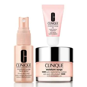 Coffret Moisture Surge Soin Visage, Spray Visage & Soin Lèvres  - Clinique - Soin - Visuel 4