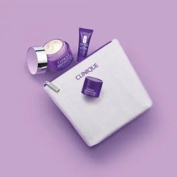 Coffret Routine Anti-Âge Crème Jour, Sérum, Crème Yeux & Trousse  - Clinique - Soin - Visuel 3