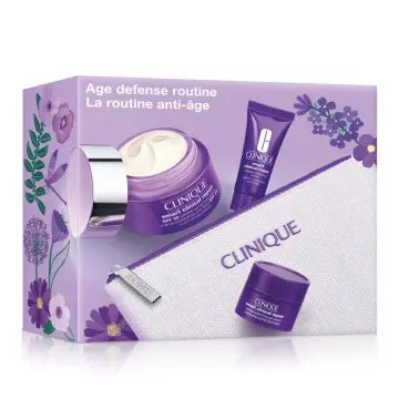 Coffret Routine Anti-Âge Crème Jour, Sérum, Crème Yeux & Trousse  - Clinique - Soin - Visuel 4