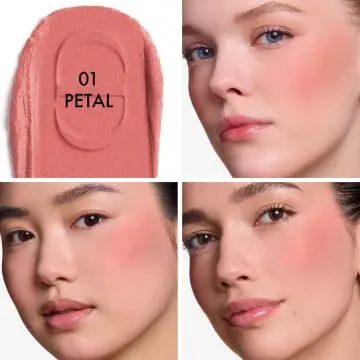 Forever Blush Soft Filter Blush Liquide Fouetté Fini Mat Lumineux 01 Petal - Dior - Maquillage - Visuel 2