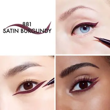 Diorshow Liquid Liner Eyeliner Feutre Ultra-Précis - Couleur Intense Waterproof 881 Satin Burgundy - Dior - Maquillage - Visuel 3