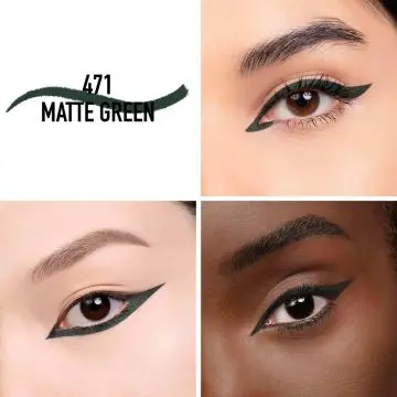 Diorshow Stylo Eyeliner Waterproof - Tenue 24 h - Couleur Intense 471 Matte Green - Dior - Maquillage - Visuel 2