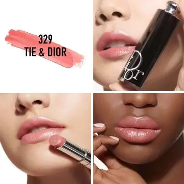 Dior Addict Rouge à Lèvres Brillant - 90 % d'Origine Naturelle 329 Tie & Dior - Dior - Maquillage - Visuel 2