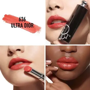 Dior Addict Rouge à Lèvres Brillant - 90 % d'Origine Naturelle 636 Ultra Dior - Dior - Maquillage - Visuel 2