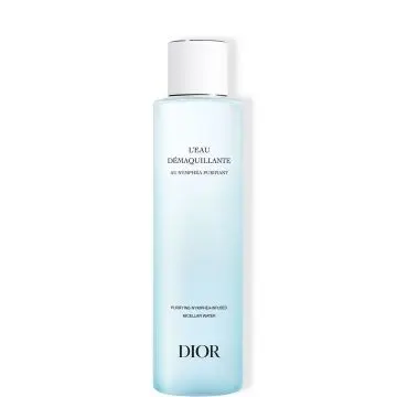Le démaquillage au Nymphéa L'Eau Démaquillante micellaire visage, yeux et cou - Formule soin purifiante 200 ml - Dior - Soin - Visuel 1