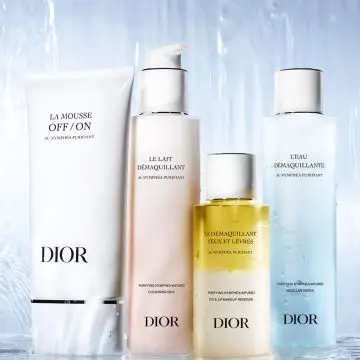 Le démaquillage au Nymphéa L'Eau Démaquillante micellaire visage, yeux et cou - Formule soin purifiante 200 ml - Dior - Soin - Visuel 4