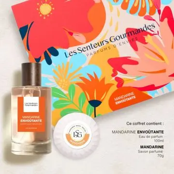 Coffret Mandarine Envoûtante Eau de Parfum 100ml & Savon  - Les Senteurs Gourmandes - Parfum - Visuel 3 Coffret Mandarine Envoûtante Eau de Parfum 100ml & Savon  - Les Senteurs Gourmandes - Parfum - Visuel 3