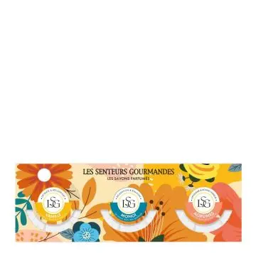 Coffret Savons Parfumés Savon Vanille, Savon Monoï et Savon Agrumes  - Les Senteurs Gourmandes - Parfum - Visuel 1