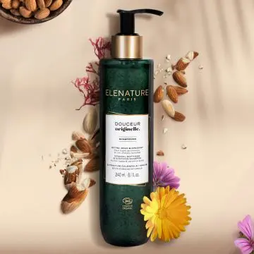 DOUCEUR ORIGINELLE Shampooing Extra-Doux & Apaisant Flacon pompe 250ml - Elénature - Soin - Visuel 2 DOUCEUR ORIGINELLE Shampooing Extra-Doux & Apaisant Flacon pompe 250ml - Elénature - Soin - Visuel 2