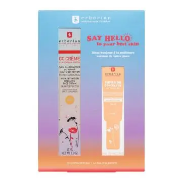 Coffret Soins Visage CC Crème & Super BB Concealer Doré  - Erborian - Soin - Visuel 1