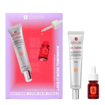 Coffret Duo Essentiels Beauté CC Crème Doré & Skin Therapy Oil 