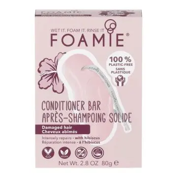 Après Shampoing solide Hibiskiss Cheveux abîmés Boîte 80g - Foamie - Soin - Visuel 1