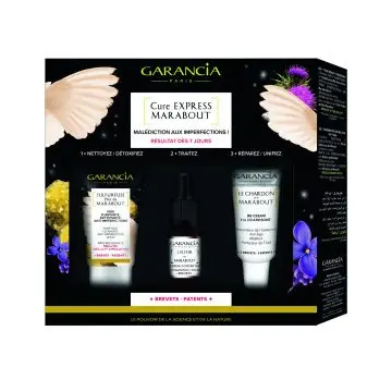 Cure express marabout 7 jours  Rituel Beauté en 3 temps pour les peaux à imperfections 3 miniatures - Garancia - Soin - Visuel 1 Cure express marabout 7 jours  Rituel Beauté en 3 temps pour les peaux à imperfections 3 miniatures - Garancia - Soin - Visuel 1