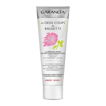 en deux coups de baguette rose  démaquillant crème anti-âge & anti-tiraillement  120g - Garancia - Soin - Visuel 1