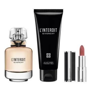 Coffret L'Interdit Eau de Parfum 50ml, Lait Corps & Rouge à Lèvres  - Givenchy - Parfum - Visuel 2