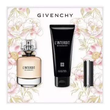 Coffret L'Interdit Eau de Parfum 50ml, Lait Corps & Rouge à Lèvres  - Givenchy - Parfum - Visuel 3