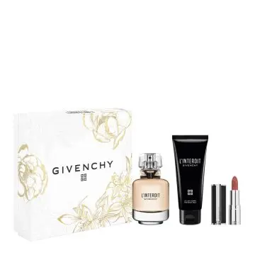 Coffret L'Interdit Eau de Parfum 50ml, Lait Corps & Rouge à Lèvres  - Givenchy - Parfum - Visuel 1