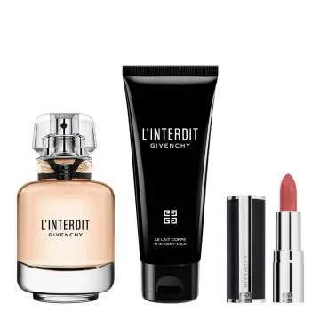 Coffret L'Interdit Eau de Parfum 50ml, Lait Corps & Rouge à Lèvres  - Givenchy - Parfum - Visuel 2