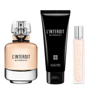 Coffret L'Interdit Eau de Parfum 80ml, Lait Corps & Format Voyage  - Givenchy - Parfum - Visuel 2