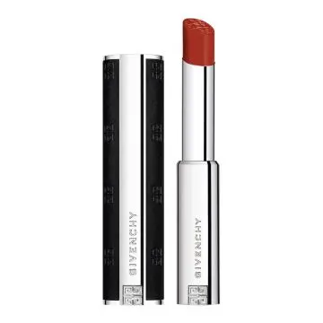 Le Rouge Interdit Satin Rouge à Lèvres Fini Satin Lumineux N°341 Rouge Sienne - Givenchy - Maquillage - Visuel 1