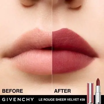 Le Rouge Sheer Velvet Rouge à Lèvres Mat Effet floutant Rechargeable 