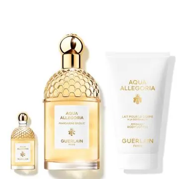 Coffret Aqua Allegoria Mandarine Basilic Eau de Toilette 125ml, Lait Corps & Miniature  - Guerlain - Parfum - Visuel 2