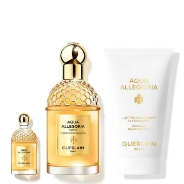 Coffret Aqua Allegoria Mandarine Basilic Eau de Parfum 75ml, Lait Corps & Miniature  - Guerlain - Parfum - Visuel 2