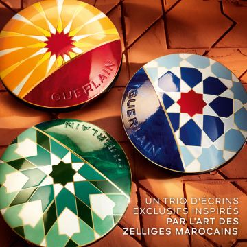 Terracotta Golden Dunes - Édition Limitée La Poudre Éclat Bonne Mine Naturelle Blue Dakhla - Guerlain - Maquillage - Visuel 4