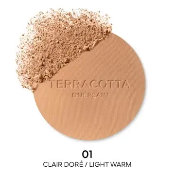 Terracotta La Poudre Bronzante - 96% d'ingrédients d'origine naturelle 01 Clair Doré 8,5 g - Guerlain - Maquillage - Visuel 2