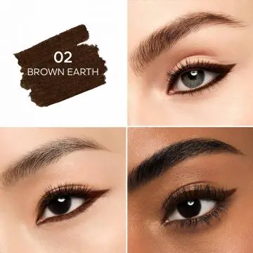 Le Crayon Yeux Couleur Intense, Longue Tenue & Waterproof 02 Brown Earth - Guerlain - Maquillage - Visuel 3