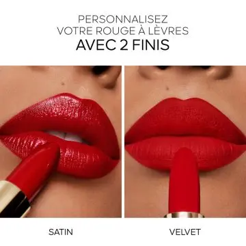 Rouge G Le Rouge à Lèvres Soin Personnalisable Fini Satin - La Recharge 333 Le Rouge Framboise - Guerlain - Maquillage - Visuel 3