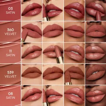 Rouge G Le Rouge à Lèvres Soin Personnalisable Fini Velvet - La Recharge 303 Le Rose Pivoine - Guerlain - Maquillage - Visuel 2
