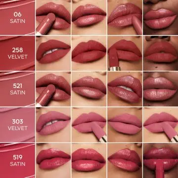 Rouge G Le Rouge à Lèvres Soin Personnalisable Fini Velvet - La Recharge 303 Le Rose Pivoine - Guerlain - Maquillage - Visuel 3