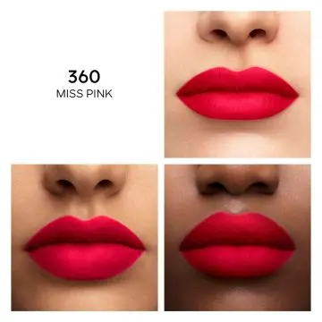 KissKiss Tender Matte Rouge à Lèvres Mat Lumineux Fin & Fondant Confort 16H 360 - Miss Pink - 2,8g - Guerlain - Maquillage - Visuel 3