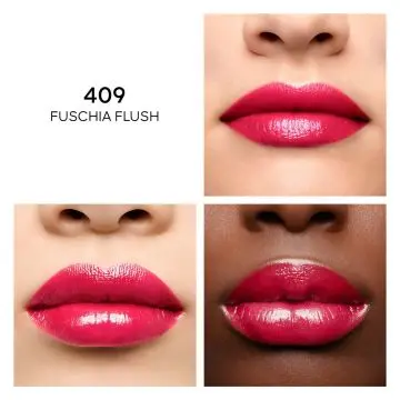 KissKiss Shine Bloom Rouge Brillant 95% d'Ingrédients d'Origine Naturelle 409 FUSCHIA FLUSH - 3,2g - Guerlain - Maquillage - Visuel 3